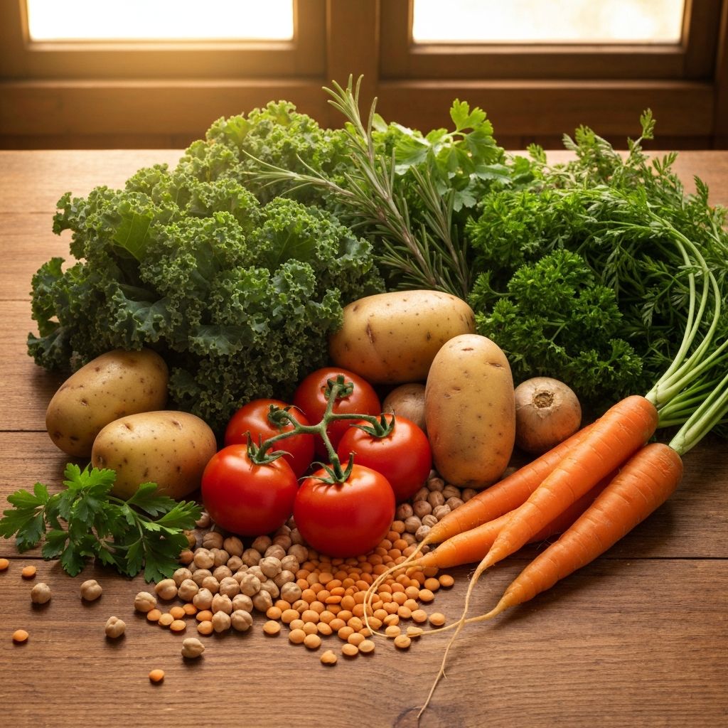 Légumes et nutriments